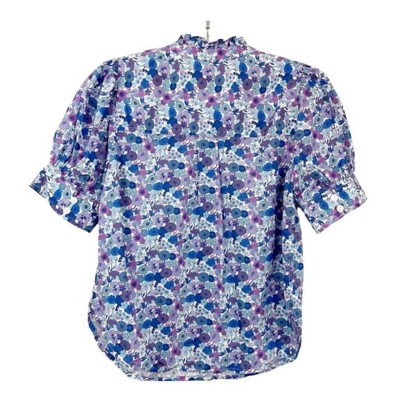 J. Crew Puff-sleeve button-front shirt in Liberty® Arrow Floral fabric Size M - Picture 4 of 6